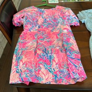 NEW Lilly Pulitzer Size 12 Dress Never Worn Pink and Blue Print